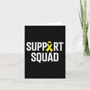 Carte Enfance Cancer Support Squad Gold Ribbon Childho