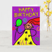 Carte enfant (Fleur jaune)