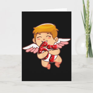 Carte Enfant 6 7 Mème Six Sept Cupidon Saint Valentin D