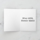 Carte Enfant à fleurs (Intérieur)