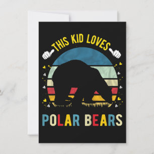 Carte Enfant Aime Les Ours Polaires Garçons Et Filles Am