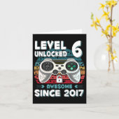 Carte Enfant Anniversaire de 6 ans Fils Garçon Amusant J (Fleur jaune)