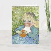 Carte Enfant avec orange, Vincent Van Gogh (Devant)