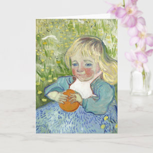 Carte Enfant avec orange, Vincent Van Gogh