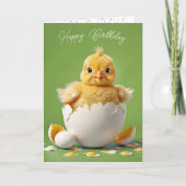 Carte Enfant bébé poussin (Devant)