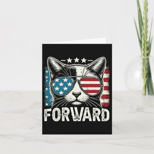 Carte Enfant Chat Lady Kamala Harris Forward 2024 Elec (Devant)