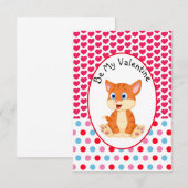 Carte Enfant Chaton Rayé Saint-Valentin 'Sois Mon (Devant / Derrière)