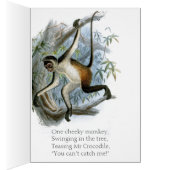 Carte enfant Cheeky Monkey CC0366 (Intérieur (Droit))