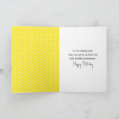 Carte Enfant Chibi Avec Fleur Jaune (Intérieur)