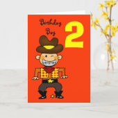 Carte Enfant de 2 ans (Fleur jaune)