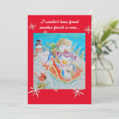 Carte enfant de Noël pour un ami. (Debout devant)