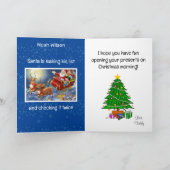 Carte enfant de papa Carte de Noël Père Noël (Intérieur)