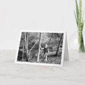 Carte Enfant debout dans les bois (Devant)