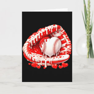Carte Enfant goutte glace crème baseball cœur attrapeur