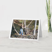 Carte Enfant jouant à Woods (Devant)