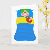 Carte Enfant malade (Fleur jaune)