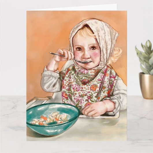 Carte enfant mignon (Petite plante)