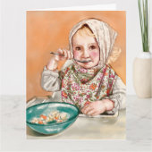 Carte enfant mignon (Devant)