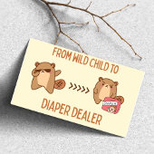 Carte Enfant sauvage à couche Concessionnaire Humour pou