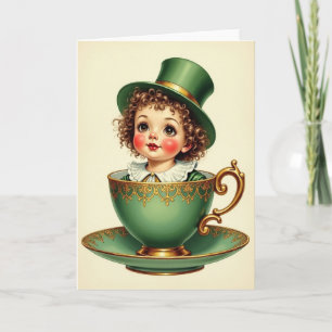Carte Enfant Tasse à Thé Fantaisiste