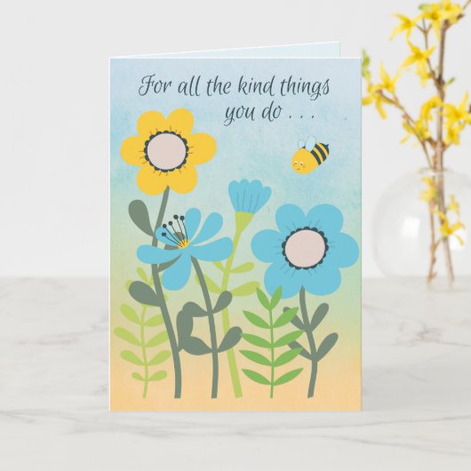 Carte Enfant Things (Fleur jaune)