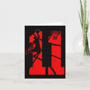 Carte Enfants 11 ans 11e anniversaire Bysketbyll Fête