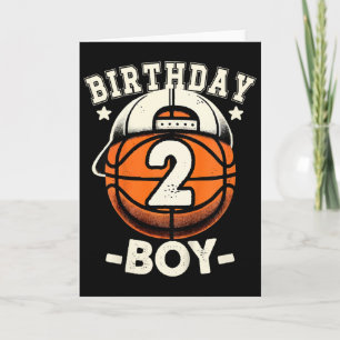 Carte Enfants 2e anniversaire Garçon 2 ans Sketll thème