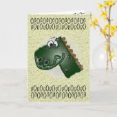 Carte Enfants 4E anniversaire 3D Dinosaur (Fleur jaune)