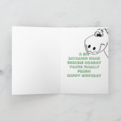 Carte Enfants 4E anniversaire Dinosaur (couleur moi) (Intérieur)