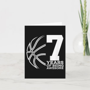 Carte Enfants 7 ANS DE GÉNIALITÉ BASKETBALL 7e ANNIVERSA