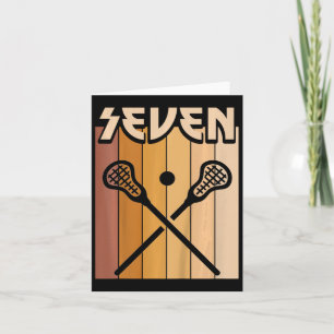 Carte Enfants 7 ans Lacrosse Anniversaire Garçon Fille 7