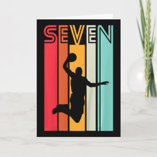 Carte Enfants 7e anniversaire Bysketbyll Lover Don 7 ans