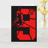 Carte Enfants 9 ans 9ème Bysketbyll Anniversaire (Fleur jaune)