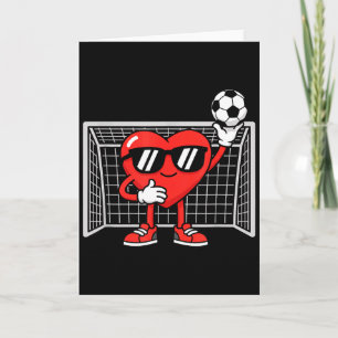 Carte Enfants à coeur cool jouant au football Saint-Vale