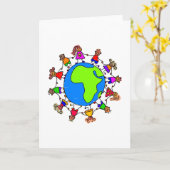 Carte Enfants africains (Fleur jaune)