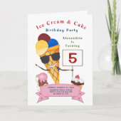 Carte Enfants Anniversaire Fun Cute (Devant)