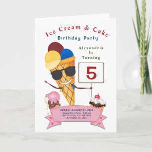 Carte Enfants Anniversaire Fun Cute