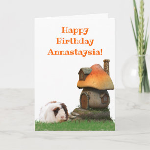 Carte Enfants Anniversaire Guinée Cochon Champignon Mais