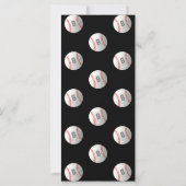 Carte Enfants Baseball Custom Photo Sport Ticket Invitat (Dos)