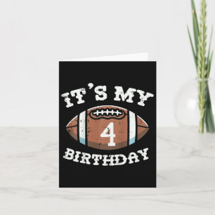 Carte Enfants C'Est Mon 4e Anniversaire Football América