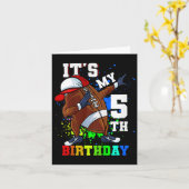 Carte Enfants C'Est Mon 5e Anniversaire 5 Anniversaire D (Fleur jaune)