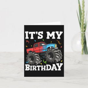 Carte Enfants C'Est Mon Anniversaire Monster Camion Anni