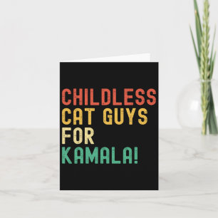 Carte Enfants Chats Guys Pour Kamala Harris 2024 Vintage