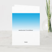 Carte Enfants Chiffre jaune 5e anniversaire (Dos)