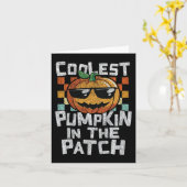 Carte Enfants Citrouille La Plus Cool Dans Le Patch Garç (Fleur jaune)