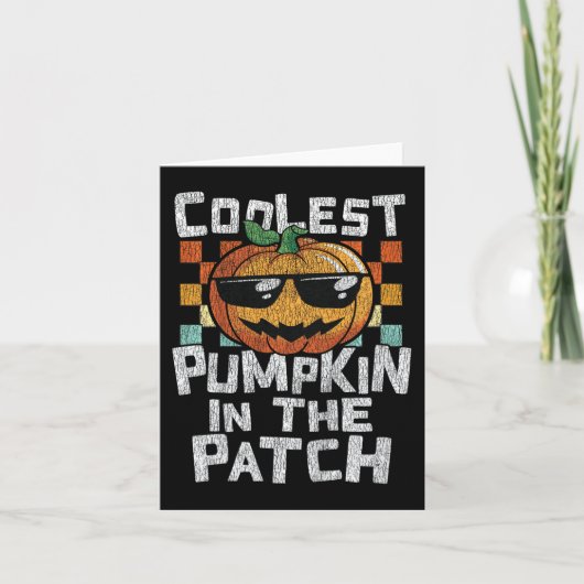 Carte Enfants Citrouille la Plus Cool du Patch Toddler G (Devant)