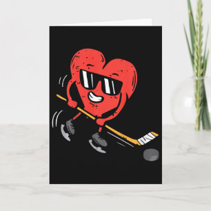 Carte Enfants Cœur Joueur de hockey sur glace Saint-Vale