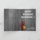 Carte Enfants Cowboy Special Sheriff Photo AJOUTER (Intérieur)