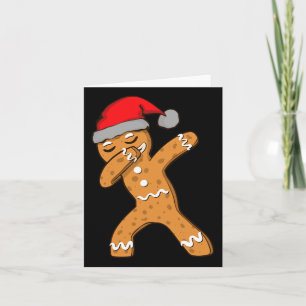 Carte Enfants Dabbing Dab Gingerbread Homme Noël Filles