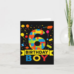 Carte Enfants de 6 ans Blocs de construction Bâtisseur 6
